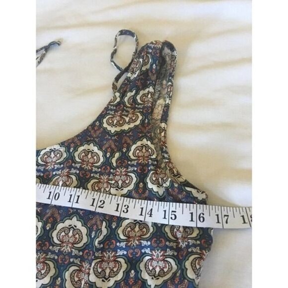 Anthropologie Nectar Clothing Dress Sz Small Multicolor Color Block Back Ties - Picture 9 of 12
